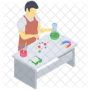 Science Lab Practical Scientific Laboratory Chemistry Research Icon