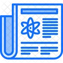 News Newspaper Atom Symbol