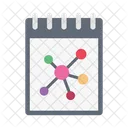 Notepad Science Molecule Icon
