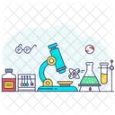Scientific Research Microscope Lab Research Icon