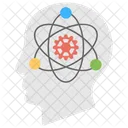Atomic Brain Scientific Icon