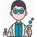 Scientist Researcher Chemistry Icon