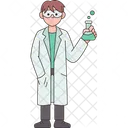 Scientist Chemist Laboratory Icon