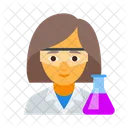 Chemist Chemistry Female Icon