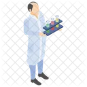 Test Tubes Scientific Laboratory Lab Experiment Icon