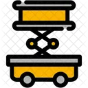 Scissor Lift Aerial Work Platform Elevated Work Hydraulic Lift Lifting Mechanism Elevated Access Icon