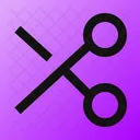 Scissor Cut Cutting Icon