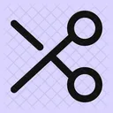 Scissor Cut Cutting Icon