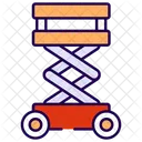 Scissor Lift Hydraulic Lift Cherry Picker Icon