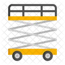 Scissor Lift Hydraulic Lift Cherry Picker Icon