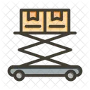Hydraulic Lift Cherry Picker Truck Crane Icon