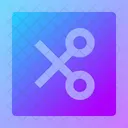 Scissor Rectangle Scissor Cut Icon