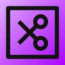 Scissor Rectangle Scissor Cut Icon