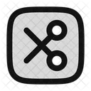 Scissor Rectangle Scissor Cut Icon