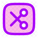 Scissor Rectangle Scissor Cut Icon