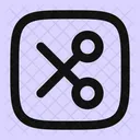 Scissor Rectangle Scissor Cut Icon