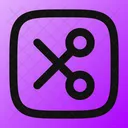 Scissor Rectangle Scissor Cut Icon