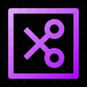 Scissor Rectangle Scissor Cut Icon