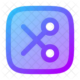 Scissor Rectangle  Icon