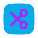 Scissor Rectangle Scissor Cut Icon