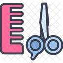 Scissors Comb Grooming Icon