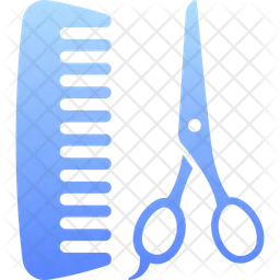 Scissors And Comb  Icon