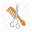 Scissors And Comb Hair Comb Icon