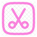 Scissors Square Scissors Cutting Icon
