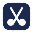 Scissors Square Scissors Cutting Icon