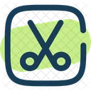 Scissors Square Scissors Cutting Icon