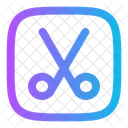 Scissors Square Scissors Cutting Icon