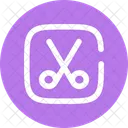 Scissors Square Scissors Cutting Icon