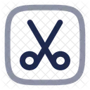 Scissors Square  Icon