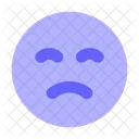 Sconvolto Emoji Triste Icon