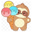 Boule Glace Cremeuse Icône
