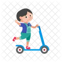 Toy On Scooter Icon