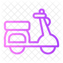 Scooter Food Delivery Transportation Icon