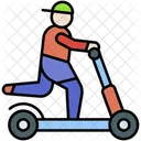 スクーター、キックスクーター、スポーツ アイコン