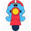 Azul Personajes Personajes Lindos Icono