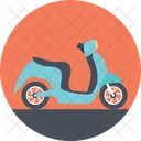 Traveling Scooter Bike Icon