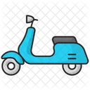 Scooter Motorcycle Vespa Icon