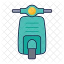 Scooter Vespa Shipping Vehicle Icon