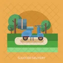 Scooter Delivery Transport Icon