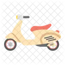 Scooter Motorcycle Delivery Icon