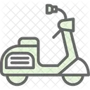 Scooter Motorcycle Serve Icon