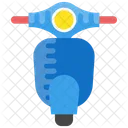 Scooter Blue Open Icon