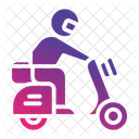 Scooter Food Delivery Motorcycle Icon