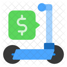 Scooter Cost Icon Of Flat Style Available In Svg Png Eps Ai Icon Fonts