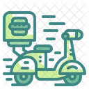 Scooter Motorcycle Transport Icon