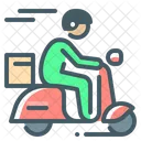 Scooter Delivery Bike Delivery Motorbike Icon